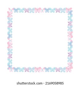 Watercolor Butterfly Square Frame Vector Illustration Stock Vector ...