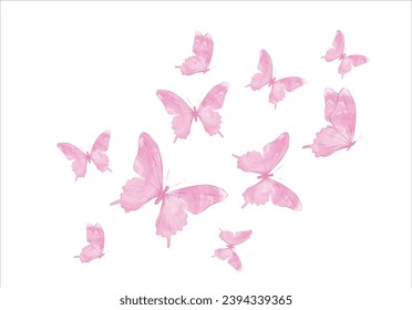 watercolor butterfly vector design hand drawn