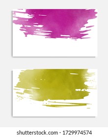 Watercolor card. Banner sale poster. Web banner element. Vector holiday illustration. Vector brush set. Watercolor style texture. Card design. Sale tag.