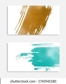 Watercolor card. Banner sale poster. Web banner element. Vector holiday illustration. Vector brush set. Watercolor style texture. Card design. Sale tag.