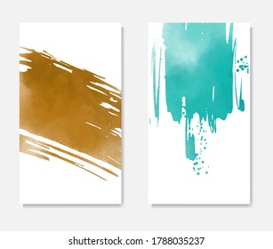 Watercolor card. Banner sale poster. Web banner element. Vector holiday illustration. Vector brush set. Watercolor style texture. Card design. Sale tag.