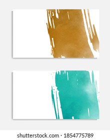 Watercolor card. Banner sale poster. Web banner element. Vector holiday illustration. Vector brush set. Watercolor style texture. Card design. Sale tag.