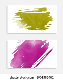 Watercolor card. Banner sale poster. Web banner element. Vector holiday illustration. Vector brush set. Watercolor style texture. Card design. Sale tag.