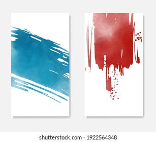 Watercolor card. Banner sale poster. Web banner element. Vector holiday illustration. Vector brush set. Watercolor style texture. Card design. Sale tag.
