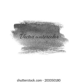 Watercolor careless billet isolated vector design element.