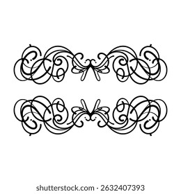 Watercolor chaligraphy floral frame ornament element vector  vintage 