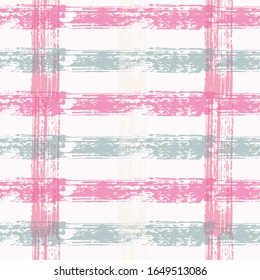 watercolor check, vector, seamless pattern, hand painting, plaid Texture  