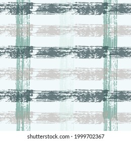 watercolor check ; vector, seamless pattern, hand painting, plaid Texture of plaid material in pastel tones Ethnic background. Vector