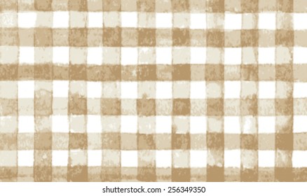 Watercolor checkered pattern. Excellent vintage background for your design.