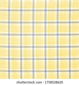 Watercolor checkered pattern. Watercolor pattern pastel with stripes. Watercolor brush stripes pattern.