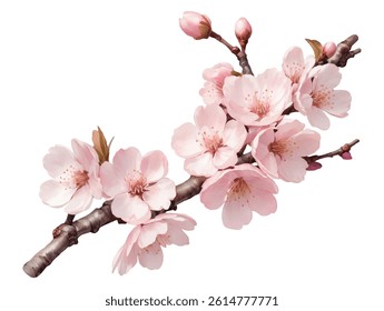 Watercolor cherry blossom sakura illustrator