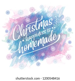 Watercolor Christmas  background, Christmas poster, Christmas greeting card, vector