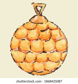 watercolor Christmas illustrations jingle bells