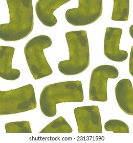 watercolor Christmas seamless pattern with socks