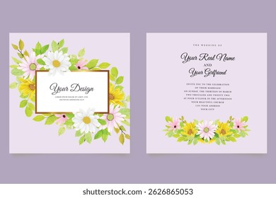 
watercolor CHRYSANTHEMUM card set design
