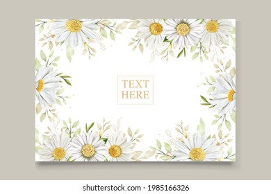 WATERCOLOR CHRYSANTHEMUM WEDDING invitation card set
