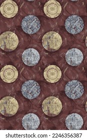 watercolor circle Pattern on texture background
