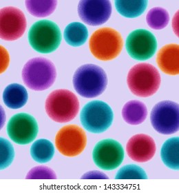 Watercolor Circle Pattern. Vector illustration.