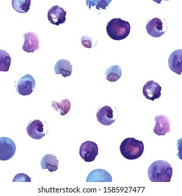 Watercolor circle texture. Vector watercoluor circle elements for design.