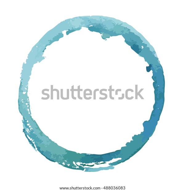 Download Watercolor Circle Vector Stock-Vektorgrafik (Lizenzfrei) 488036083