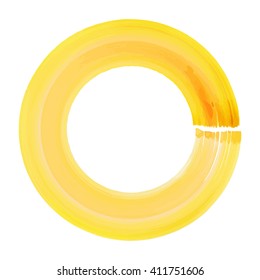 Watercolor circle, vector illustration