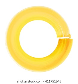 Watercolor circle, vector illustration