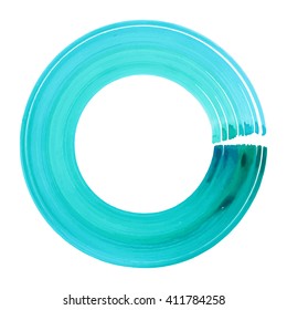 Watercolor circle, vector illustration