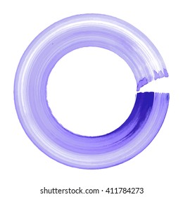 Watercolor circle, vector illustration