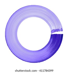 Watercolor circle, vector illustration