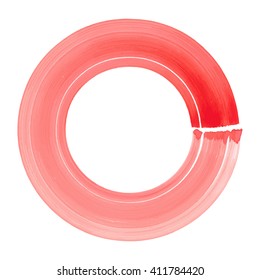 Watercolor circle, vector illustration
