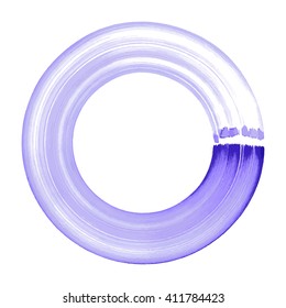 Watercolor circle, vector illustration