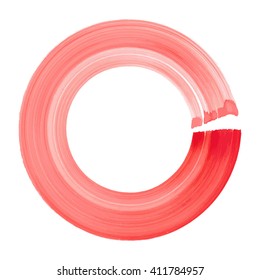 Watercolor circle, vector illustration