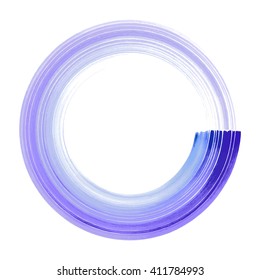 Watercolor circle, vector illustration