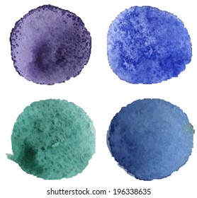 Watercolor circles background