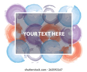 watercolor circles background
