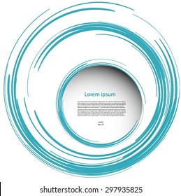 Watercolor circles with text