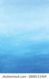 watercolor clean cloudless gradient blue sky