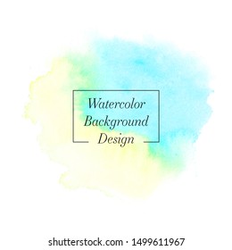 Watercolor cloud paint background - Vector. Perfect art abstract design for any creative ideas.