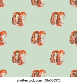 Watercolor cloud smear seamless pattern for background.