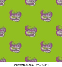 Watercolor cloud smear seamless pattern for background.