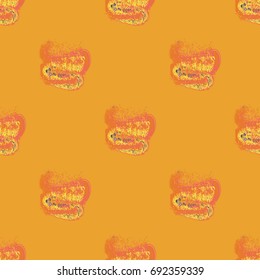 Watercolor cloud smear seamless pattern for background.