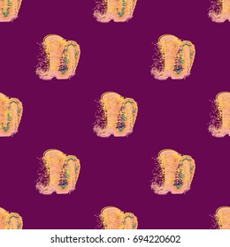 Watercolor cloud smear seamless pattern for background.