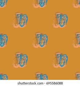 Watercolor cloud smear seamless pattern for background.