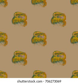 Watercolor cloud smear seamless pattern for background.