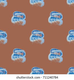 Watercolor cloud smear seamless pattern for background.