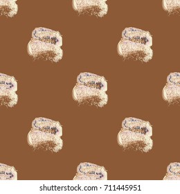 Watercolor cloud smear seamless pattern for background.