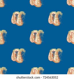 Watercolor cloud smear seamless pattern for background.