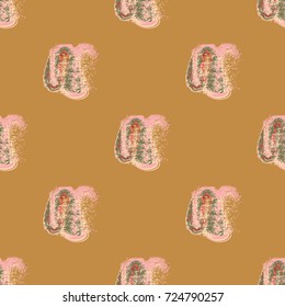 Watercolor cloud smear seamless pattern for background.
