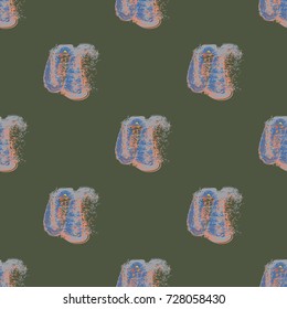 Watercolor cloud smear seamless pattern for background.