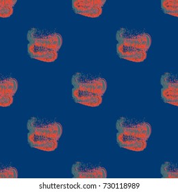 Watercolor cloud smear seamless pattern for background.